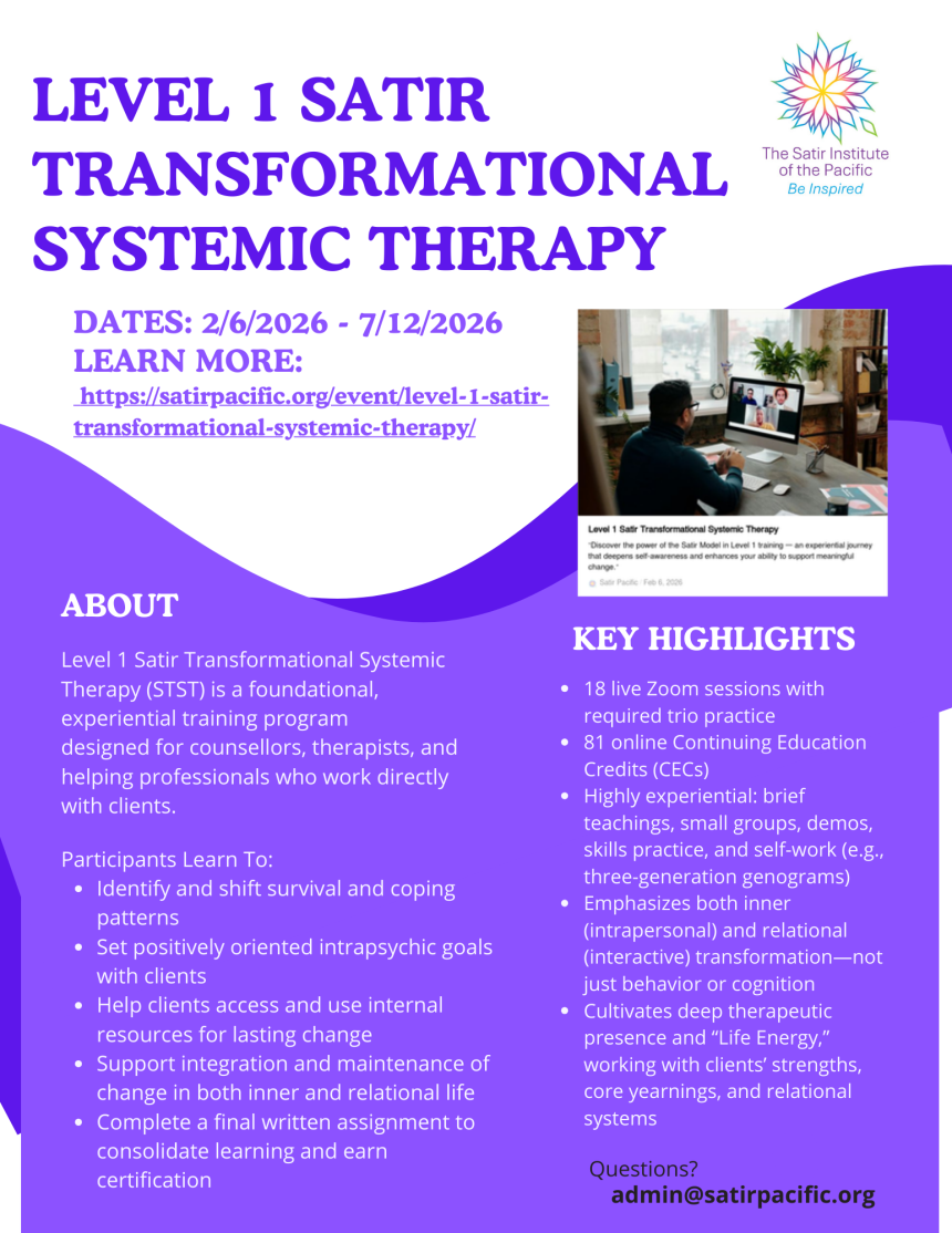 Level 1 Satir Transformational Systemic Therapy